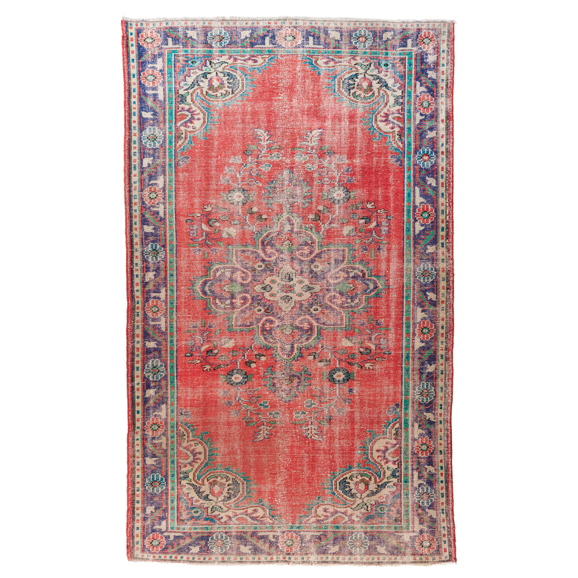 3870 Handwoven Vintage Rug 6'2 x 10'2