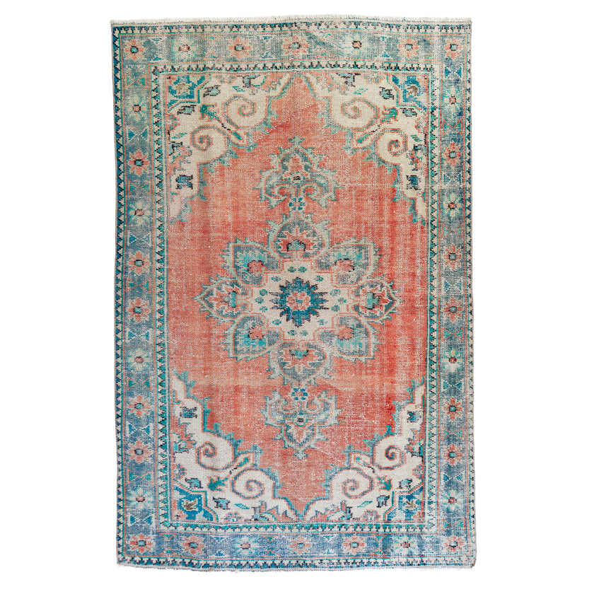 3872 Handwoven Vintage Rug 5'7 x 8'8