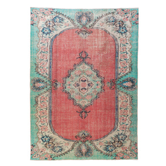 3881 Handwoven Vintage Rug 6'3 x 8'10