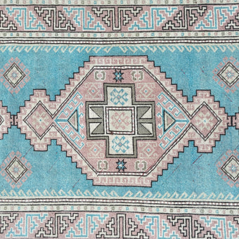4506 Handwoven Vintage Rug 3'3 x 9'9