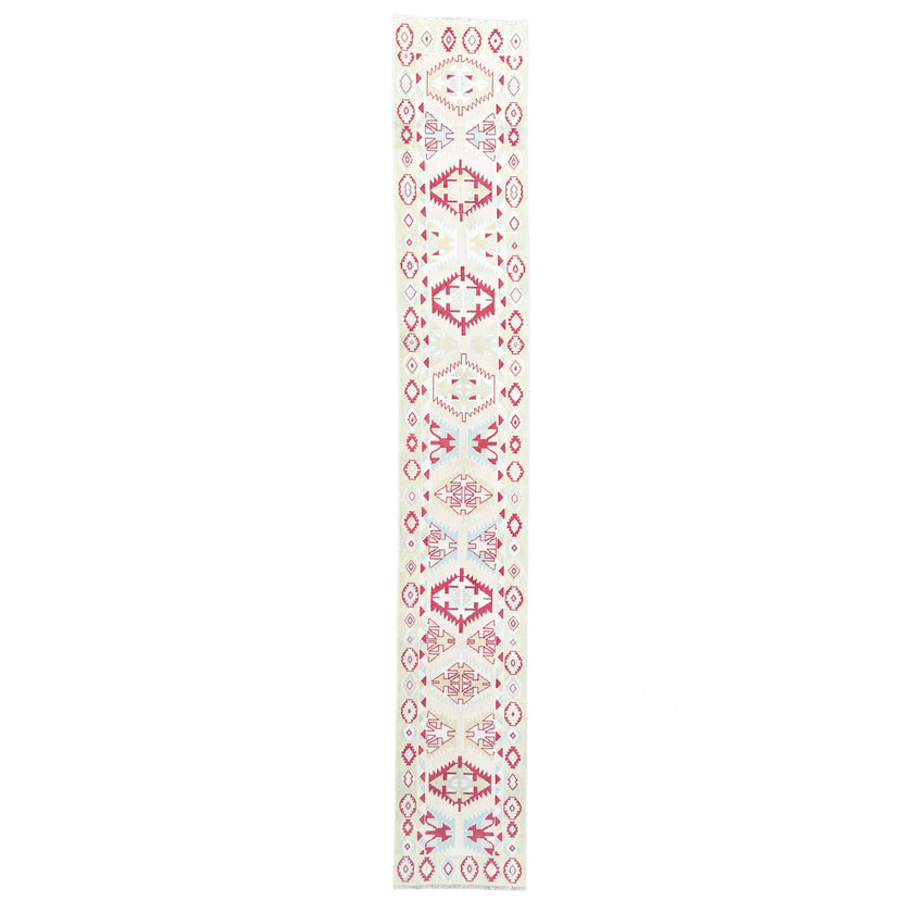 4977 Handwoven Vintage Rug 2'8 x 16'3