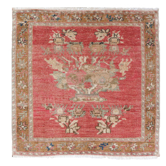 5042 Handwoven Vintage Rug 2x2’1