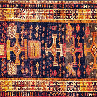 56792 Handwoven Vintage Rug 3’3 x 11’1
