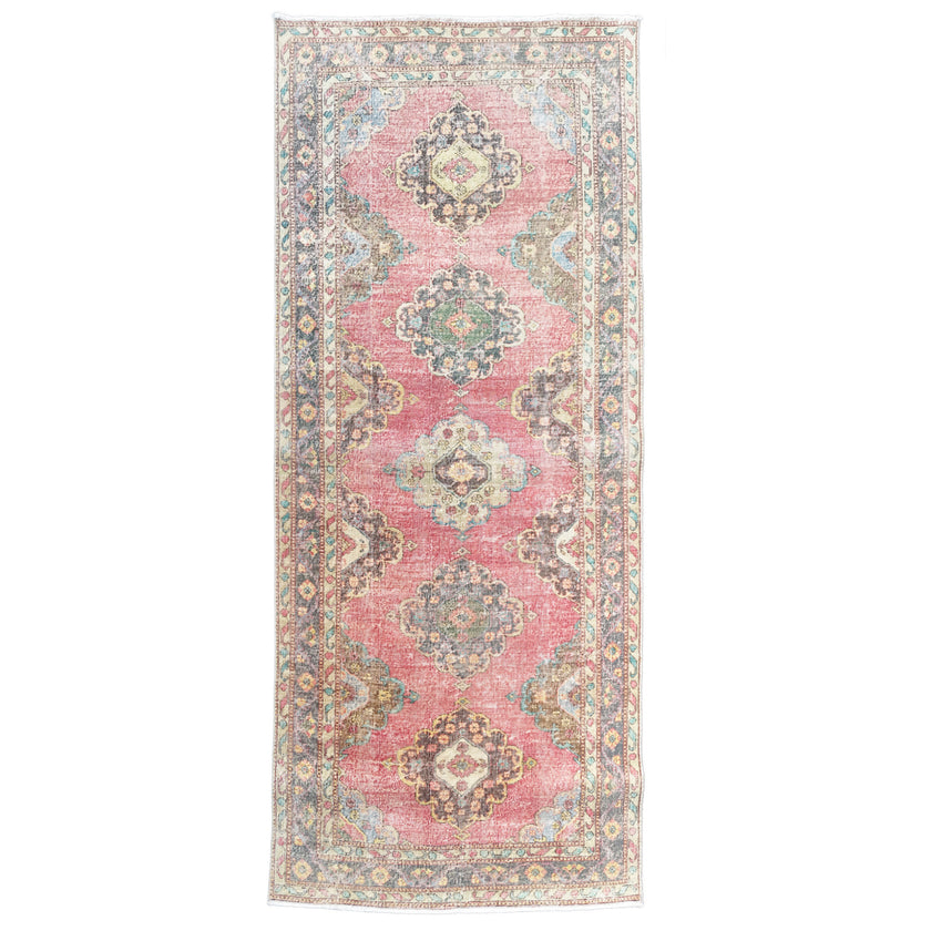 6032 Handwoven Vintage Rug 4'9 x 10'11