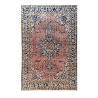 6044 Handwoven Vintage Rug 6'11 x 10'6