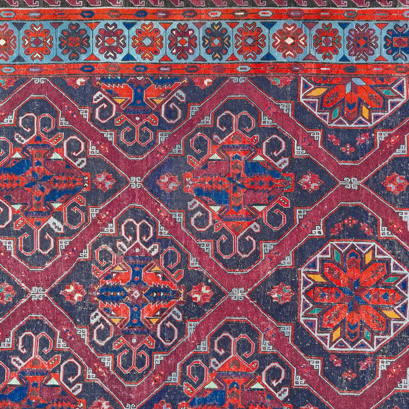 60511 Handwoven Vintage Rug 7’4 x 11