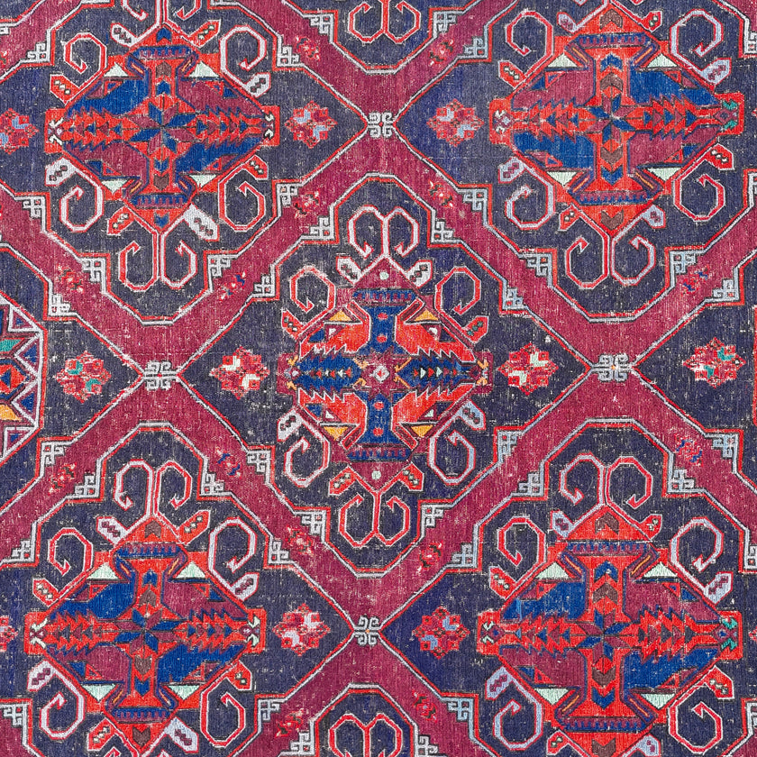 60511 Handwoven Vintage Rug 7’4 x 11