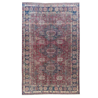 6073 Handwoven Vintage Rug 6'4 x 9'11