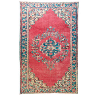 6102 Handwoven Vintage Rug 6'4 x 9'7