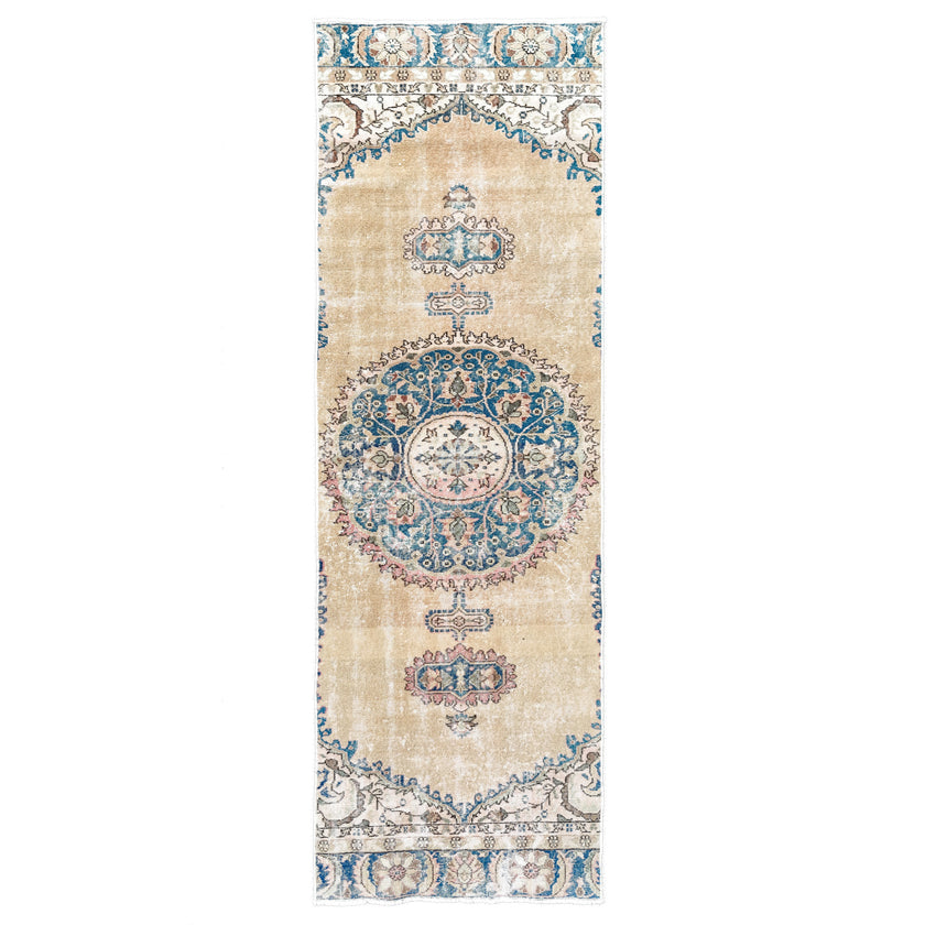 6431 Handwoven Vintage Rug 3'2 x 9'7