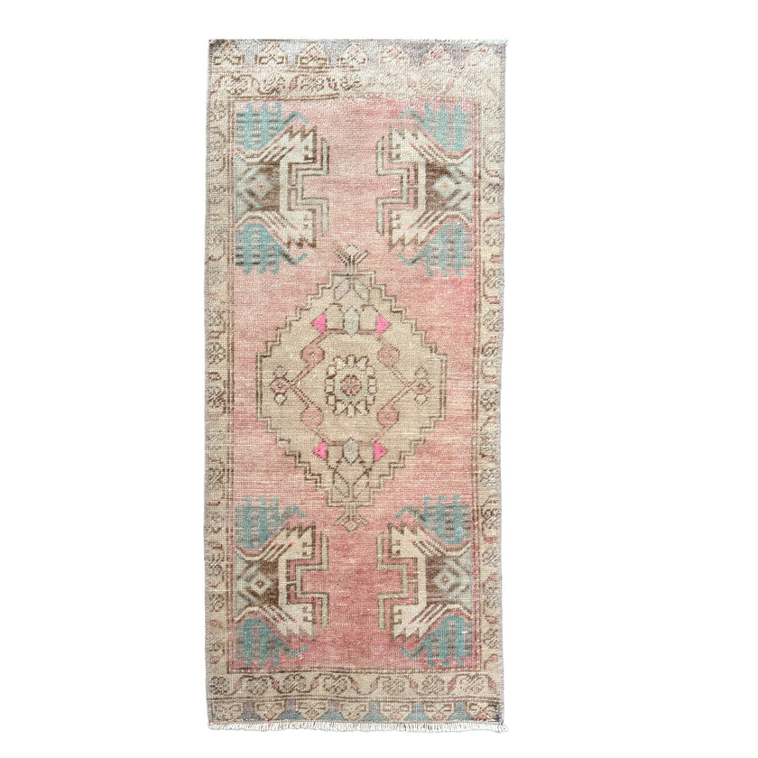 6432 Handwoven Vintage Rug 1'6x3'4