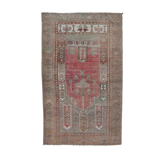 6856 Handwoven Vintage Rug 3'8x6