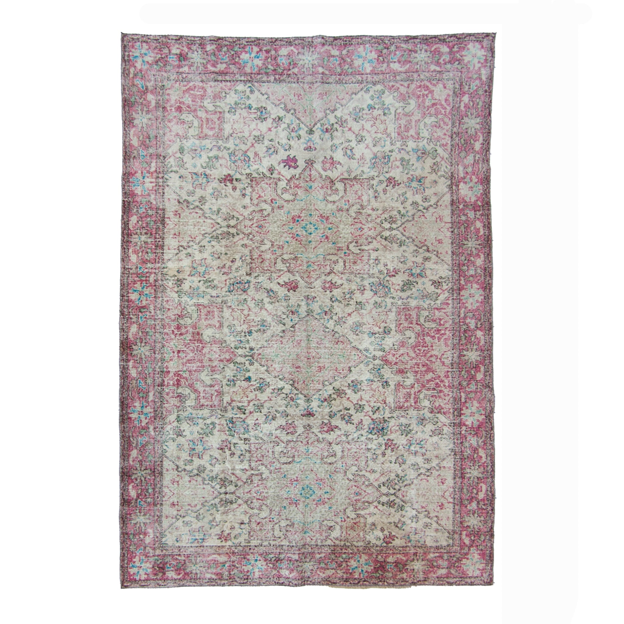 6886 Handwoven Vintage Rug 6'6x9'5 – Zuma Imports