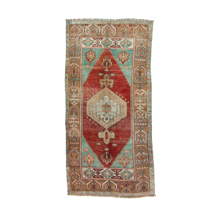 6901 Handwoven Vintage Rug 4x8'3