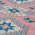 6927 Handwoven Pink and Blue Vintage Rug 3’1x12’1