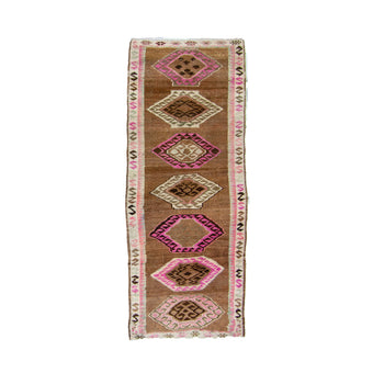 6997 Handwoven Vintage Rug 3’11x9’7