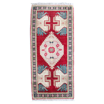7085 Handwoven Vintage Rug 1'7x3'6