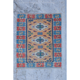 7199 Handwoven Vintage Rug 3'1x3'9