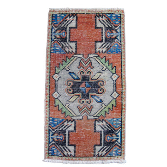 7259 Handwoven Vintage Rug 1'8x3