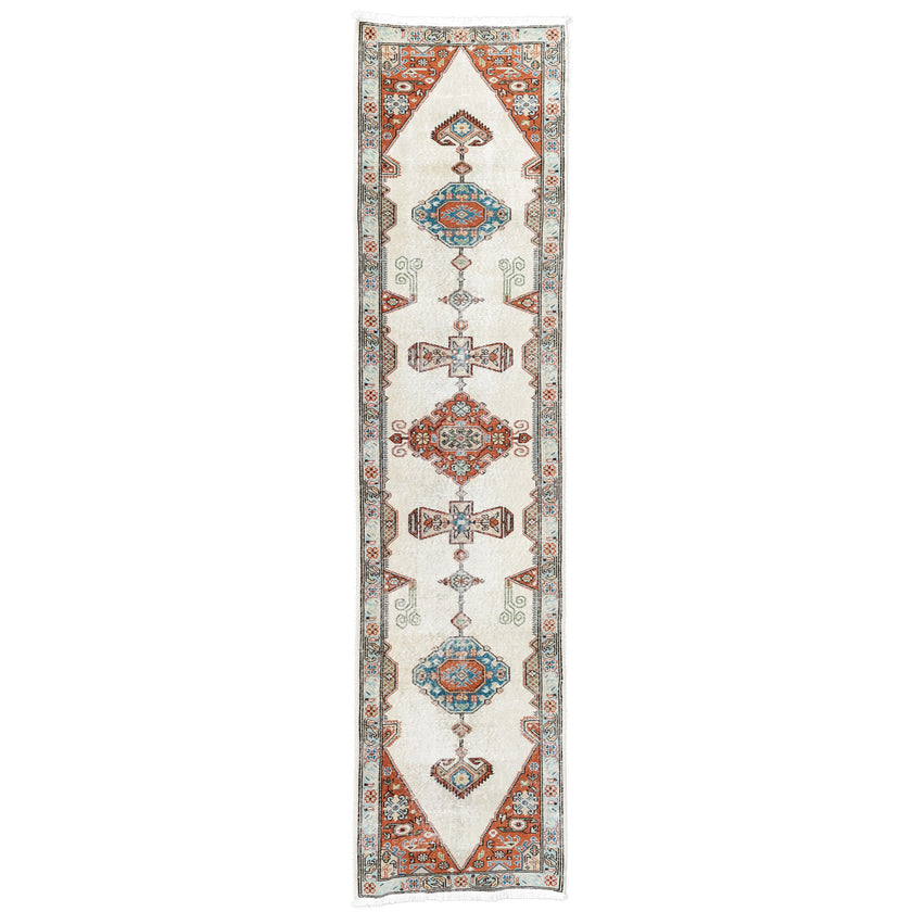 7380 Handwoven Vintage Rug 2'9 x 11’4