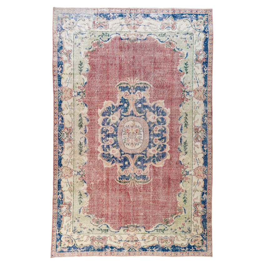 8176 Handwoven Vintage Rug 6’2 x 9’5
