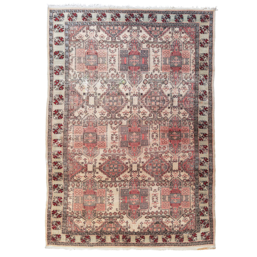 873 Handwoven Vintage Rug 6 x 8’8