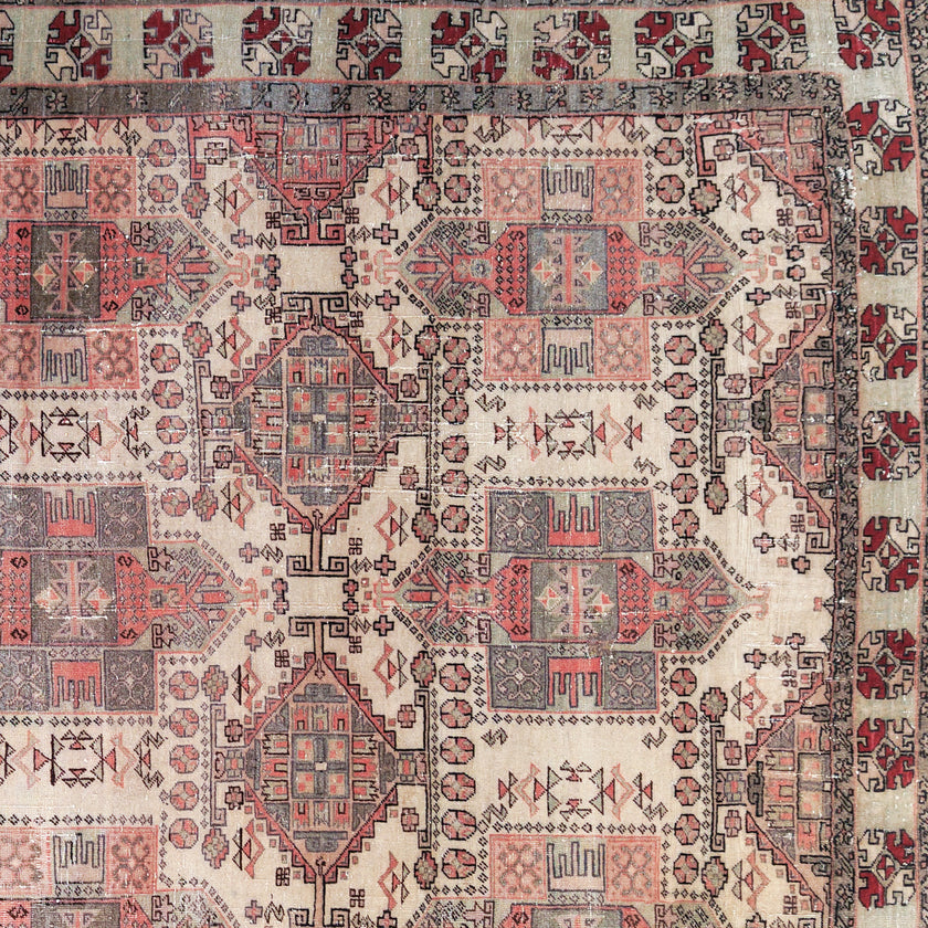 873 Handwoven Vintage Rug 6 x 8’8