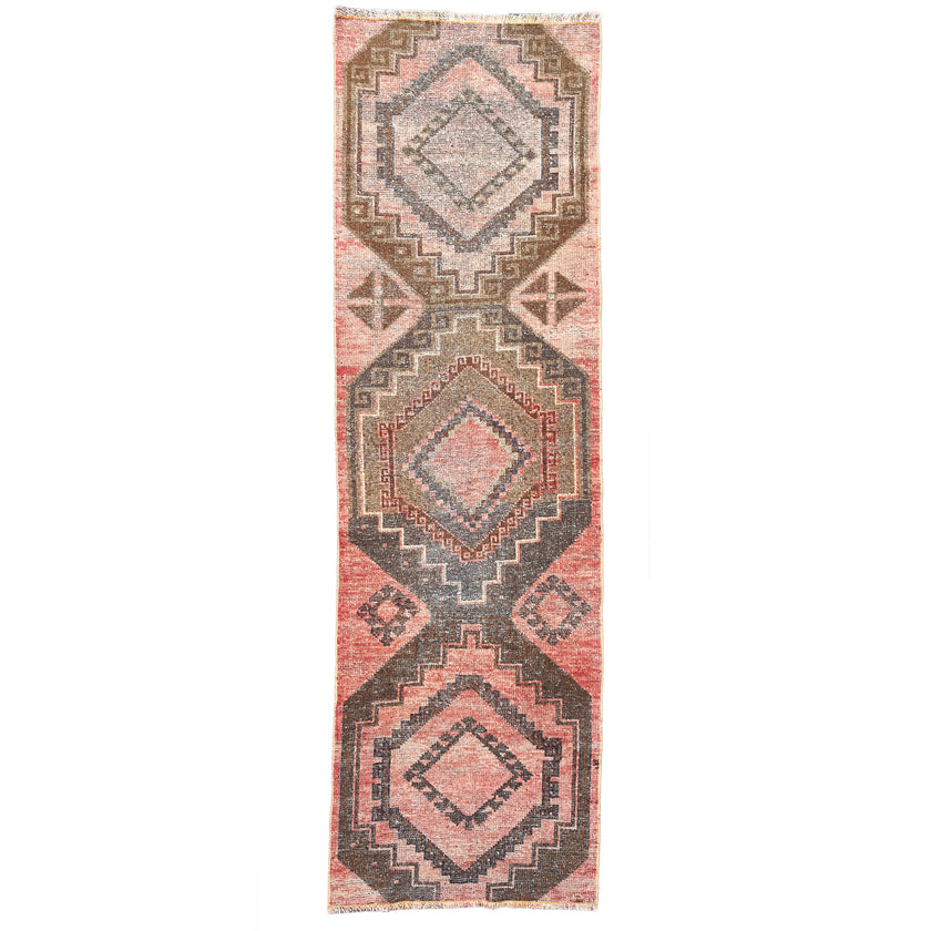 AK114 Handwoven Vintage Rug 3 x 9’9