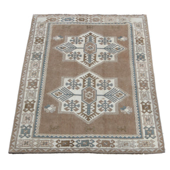 ER13 Handwoven Vintage Rug 4'7x6'2