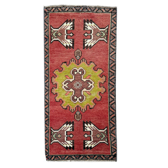 ER27 Handwoven Vintage Rug 1'7x3'5