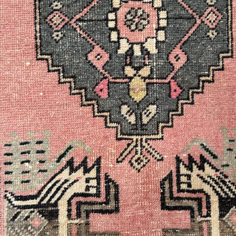 ER44 Handwoven Vintage Rug 1'9x3'8