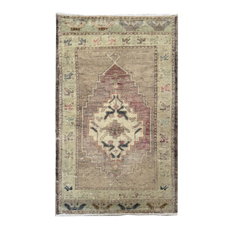 ER50 Handwoven Vintage Rug 1'10x3'1