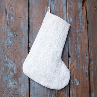 No. 307 Christmas Vintage Hemp Stocking