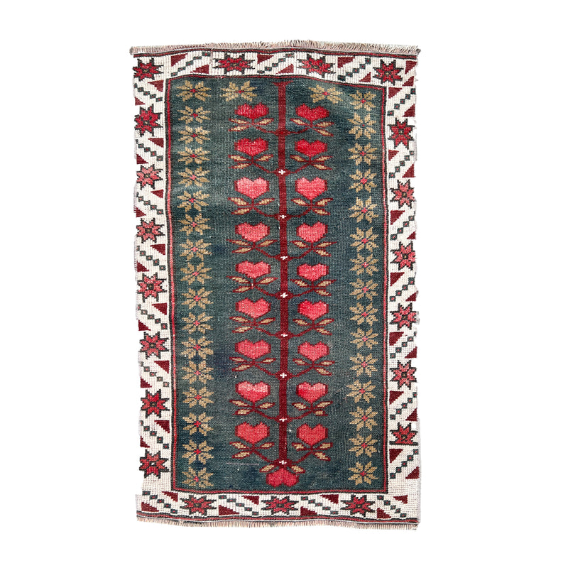7103 Handwoven Vintage Rug 1’10x3'2