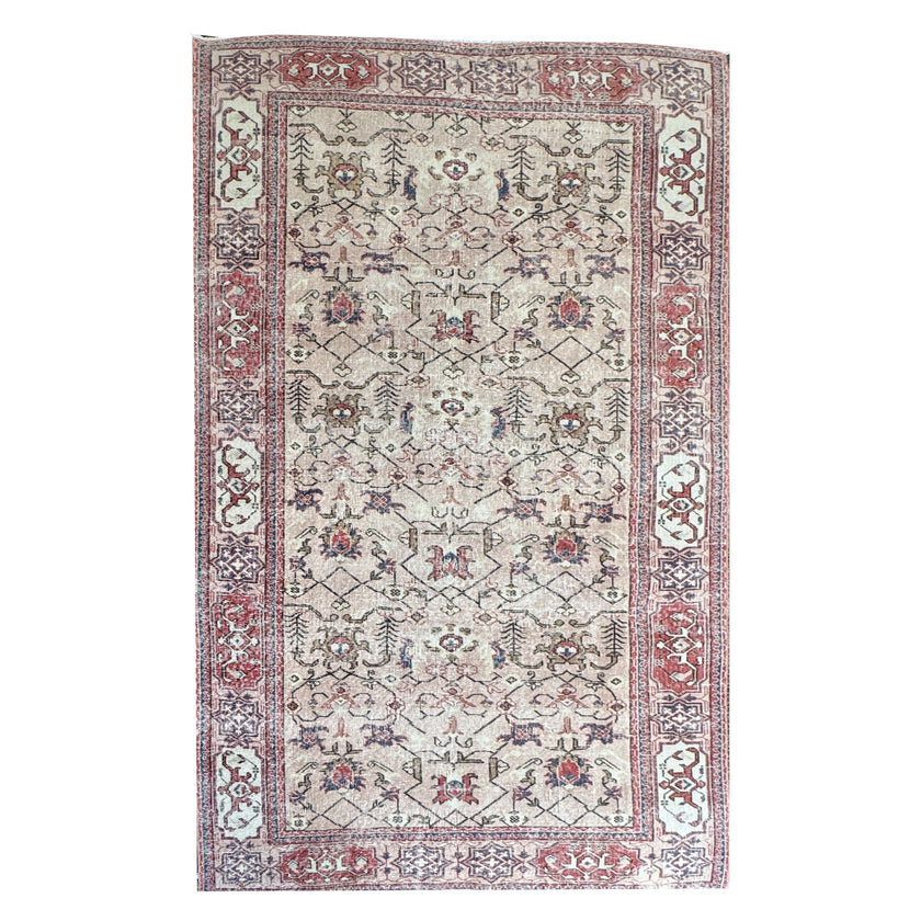 3547 Handwoven Vintage Rug 5'1x9