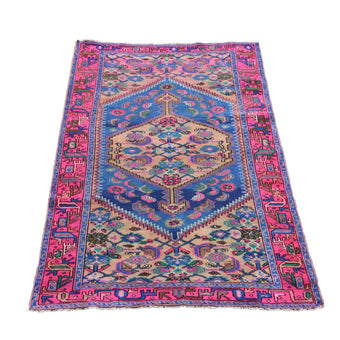 MA08 Handwoven Vintage Rug 4’5x8’1