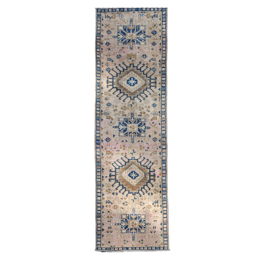 MA22 Handwoven Vintage Rug 2’3x9’4