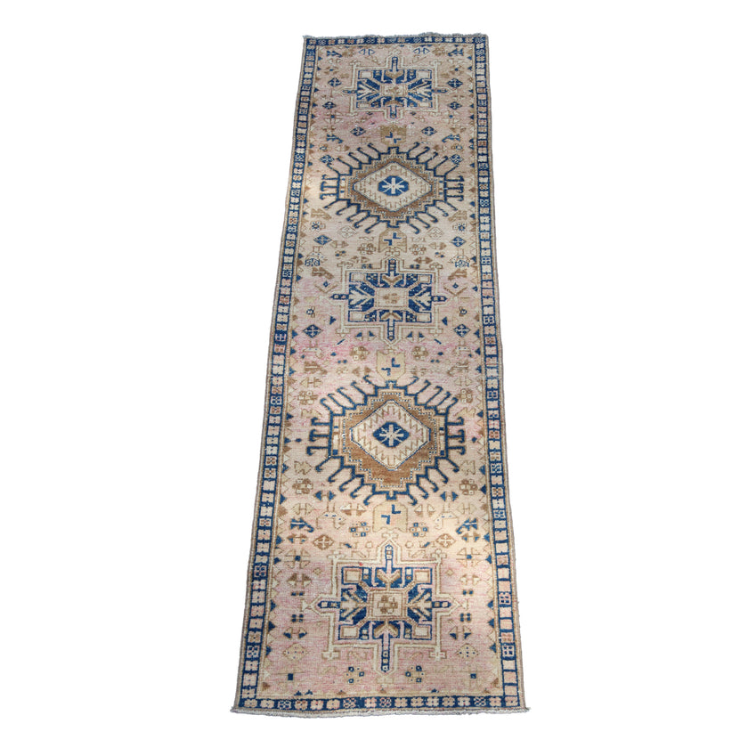 MA22 Handwoven Vintage Rug 2’3x9’4