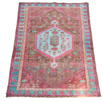 MA25 Handwoven Vintage Rug 4’2x6’5