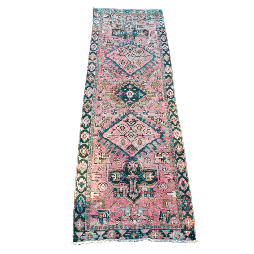 MA32 Handwoven Vintage Rug 3’7x12’2