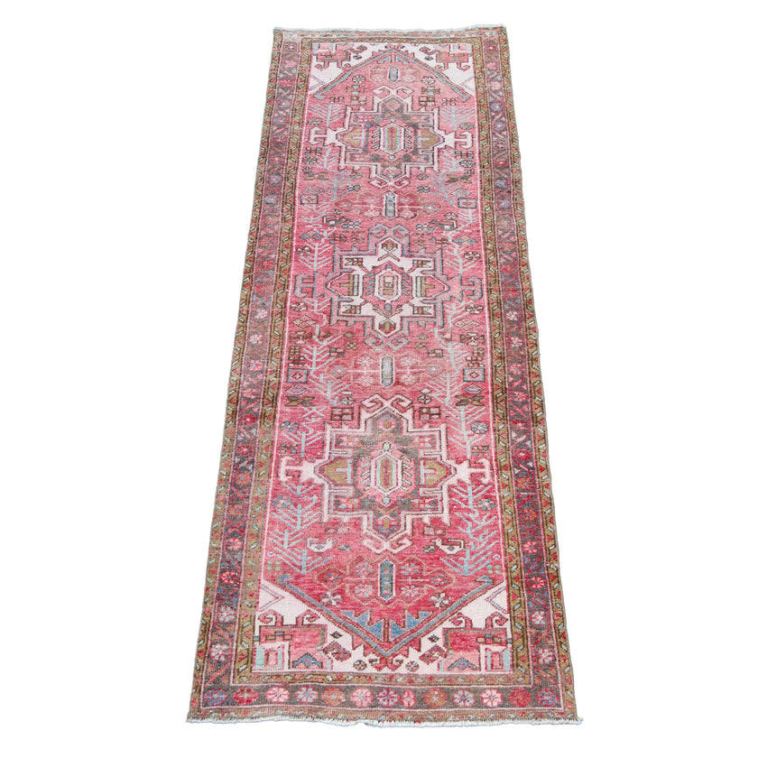 ON HOLD MA35 Handwoven Vintage Rug 3’2x10'4
