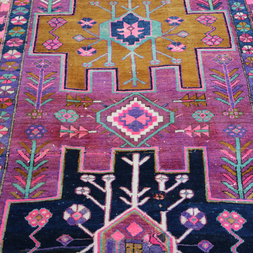 MA53 Handwoven Vintage Rug 3'6x10'6