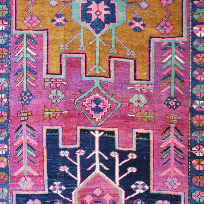 MA53 Handwoven Vintage Rug 3'6x10'6