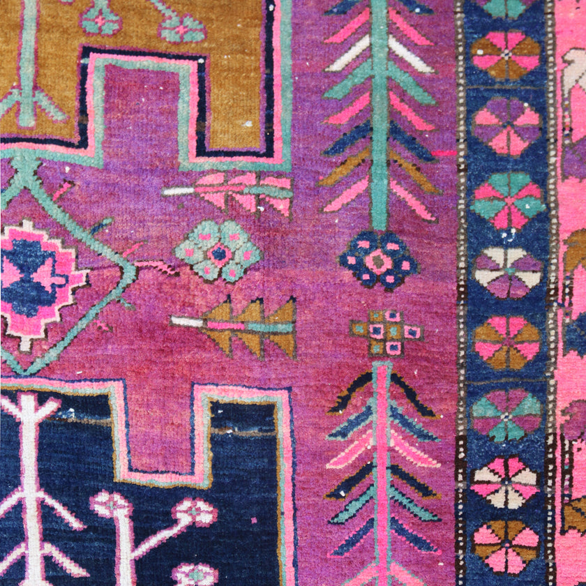 MA53 Handwoven Vintage Rug 3'6x10'6