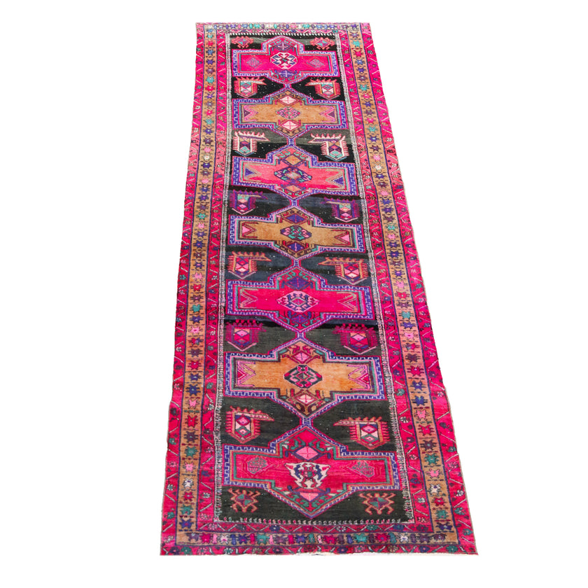 MA60 Handwoven Vintage Rug 3'8x11'4