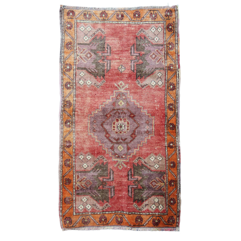 MB259 Handwoven Vintage Rug 1'9 x 3’1