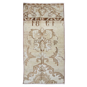 MB269 Handwoven Vintage Rug 1'9 x 3’5