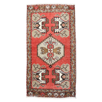 MB274 Handwoven Vintage Rug 1'7 x 3