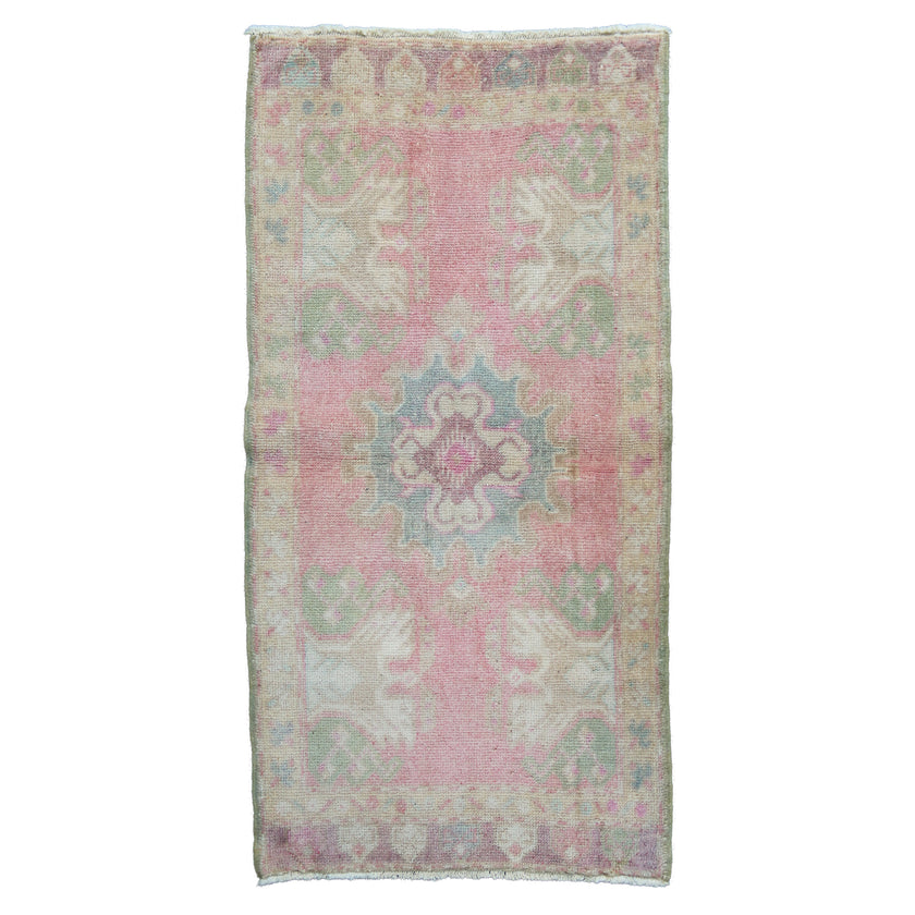 MB279 Handwoven Vintage Rug 1'10 x 3’9