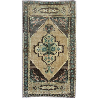 MB287 Handwoven Vintage Rug 1'8 x 2’11